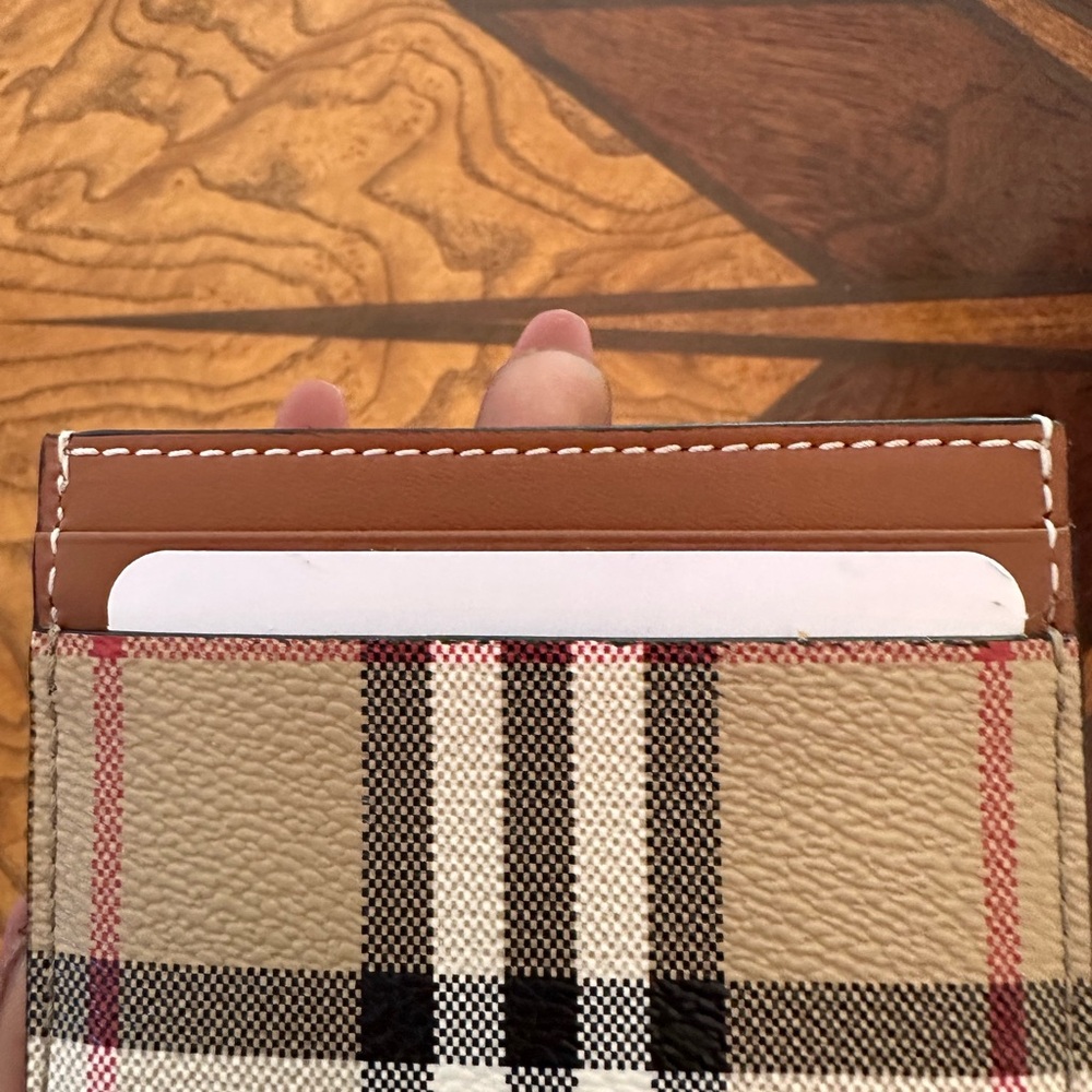 Burberry Check Card Case - Picture 2 of 3